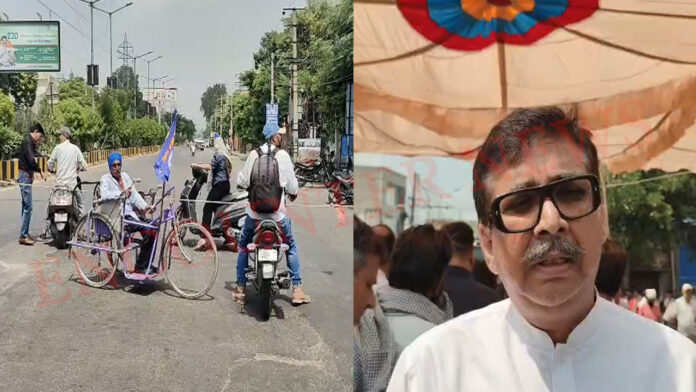 Jalandhar News: बाबा साहेब की प्रतिमा से छेड़छाड़ मामला, मेन चौक सहित बैंक करवाए बंद, देखें वीडियो