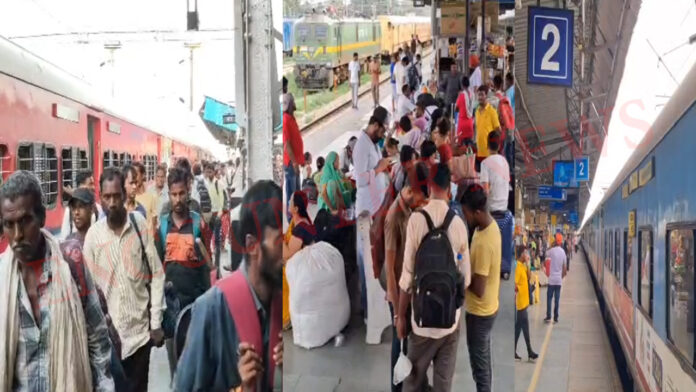 Jalandhar News: किसानों के रेलवे ट्रैक जाम का असर, शताब्दी सहित कई ट्रेनें रूकी, यात्री परेशान, देखें वीडियो