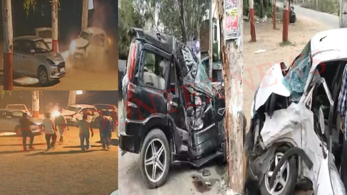 Punjab News: दो कारों की आमने-सामने से टक्कर, एक की मौत, देखें वीडियो