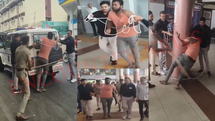 Live-In-Partner की बस स्टैंड पर हत्याः पुलिस ने आरोपी को घटनास्थल पर लाकर की डंडों की बौछार, देखें वीडियो
