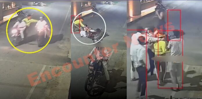 बुजुर्ग दंपति से चेन स्नेचिंग की कोशिश, एक को पकड़ा, देखें CCTV