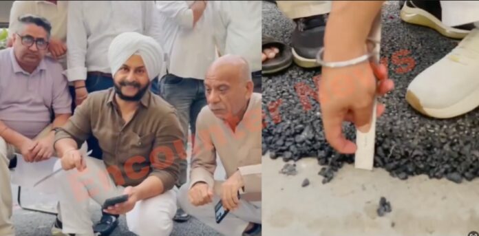 सड़क निर्माण की गुणवत्ता को लेकर BJP CM और आप नेता जरनैल का चैलेंज, देखें वीडियो