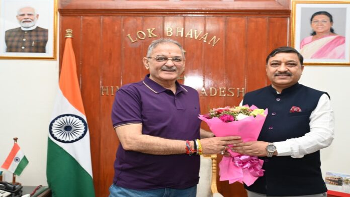राज्यपाल से मिले सांसद सुरेश कश्यप