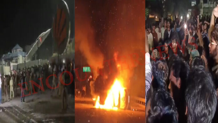 LPU के छात्रों ने जमकर की गुंडागर्दी, मीडिया पर किया हमला, देखें वीडियो