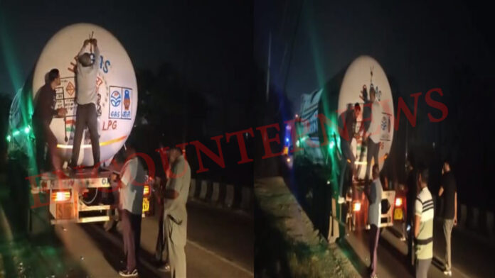 Jalandhar News: मोगा से निकला लीक LPG टैंकर, HP प्लांट में नोजल पर लगाई M-Seal, देखें वीडियो