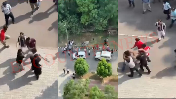 Punjab Technical University मे भिड़े छात्र, जमकर चले लात-घूंसे