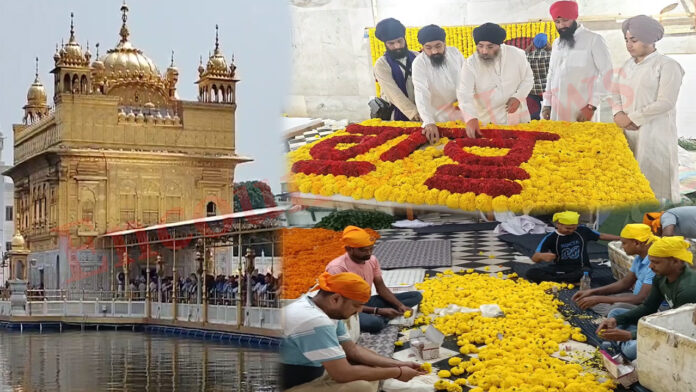 श्री गुरु ग्रंथ साहिब जी प्रकाश पर्वः Holland से लेकर Africa तक के फूलों से सजेगा दरबार, देखें वीडियो