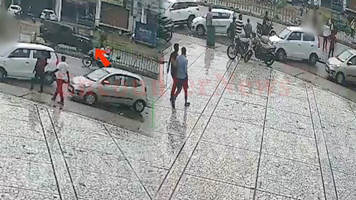 तेज रफ्तार Thar और Bike की टक्कर में युवक की मौत, CCTV फुटेज आई सामने