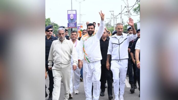 CM Saini ने ‘नशा-मुक्त हरियाणा फरीदाबाद नमो मैराथन-2026’ को दिखाई हरी झंडी