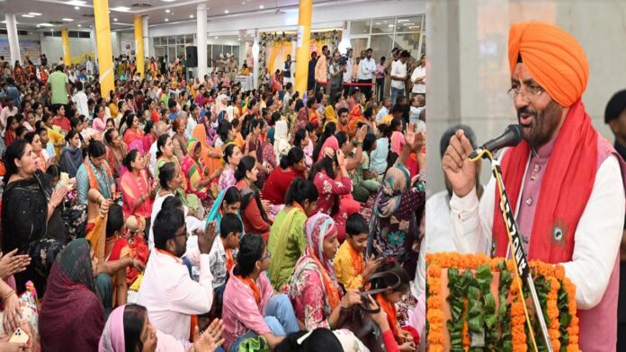 मुख्यमंत्री नायब सिंह सैनी श्री राम कथा के समापन समारोह में हुए सम्मिलित