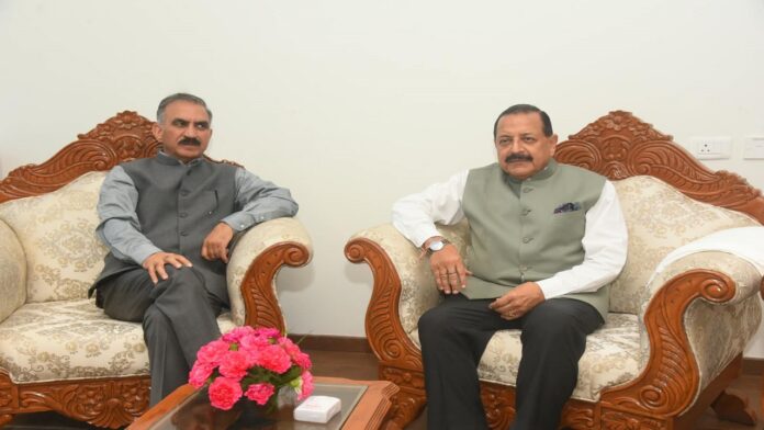 मुख्यमंत्री ने केंद्रीय मंत्री Dr. Jitendra Singh से की मुलाकात