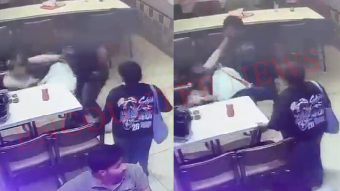 कैफे में छात्रा के साथ अभद्रता, युवक ने गला दबाने की कोशिश, देखें CCTV