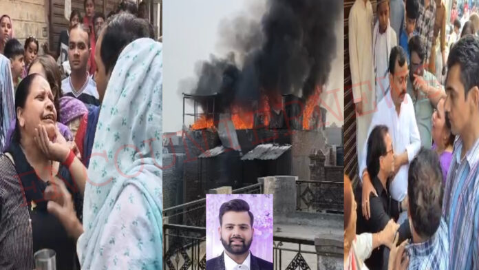 Punjab News: घनी आबादी में आग लगने से AC ब्लास्ट, गिरी छत, एक की मौत, देखें वीडियो