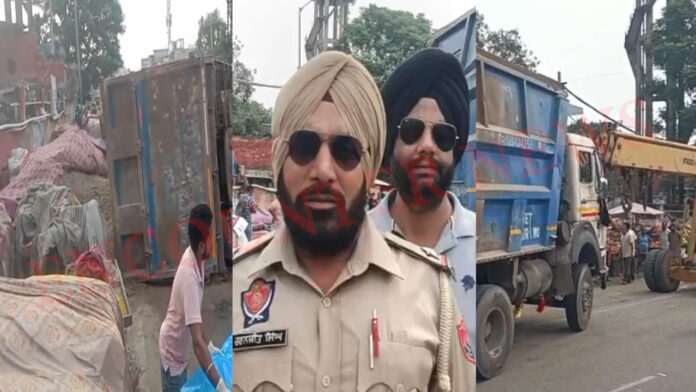 Punjab News: Civil Hospital चौक के पास पलटा रेत से भरा टिप्पर, महिला की मौत, देखें वीडियो