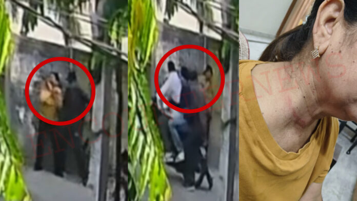 Punjab News: हथियार के बल पर स्नेचिंग महिला की पौने 2 तोले की चेन झपटकर आरोपी फरार, देखें वीडियो
