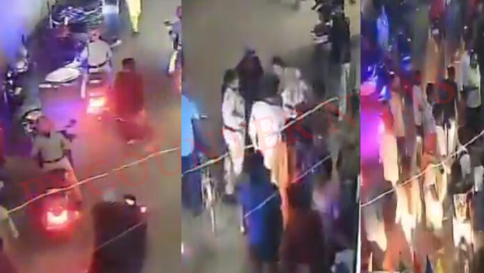 महिला पुलिसकर्मी को नौजवान ने जड़ा थप्पड़, गिरफ्तार, देखें वीडियो