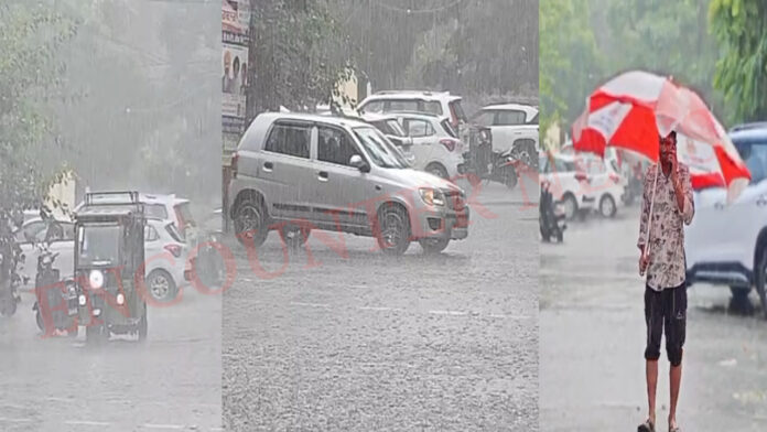 Jalandhar News: तेज बारिश से बदला मौसम का मिजाज, पानी से लबालब हुई सड़कें, देखें वीडियो