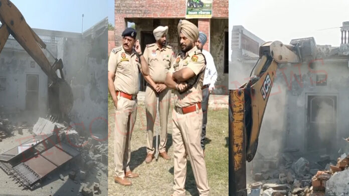 Punjab News: नशे के खिलाफ प्रशासन का एक्शन, महिला तस्कर का घर धवस्त, देखें वीडियो