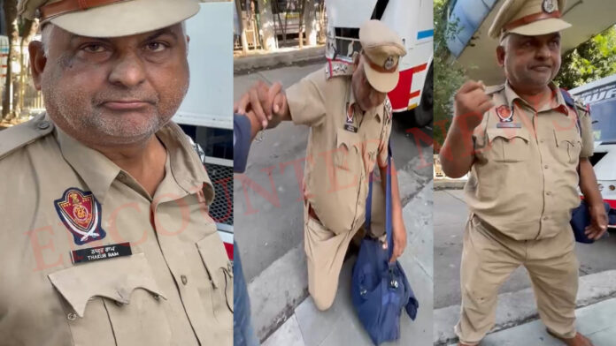 Punjab News: मटक-मटक चलने लगा पुलिसकर्मी, बताई शराब पीने की वजह, देखें वीडियो