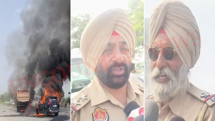 Punjab News: Bypass पर टिप्पर से टक्कर के बाद Scorpio में आग लगने से जिंदा जला नौजवान, देखें वीडियो