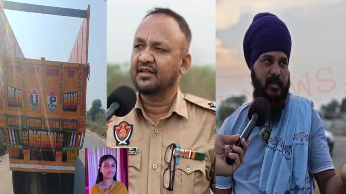 सड़क हादसा: ट्राले की चपेट में आने से युवती की मौत, देखें वीडियो