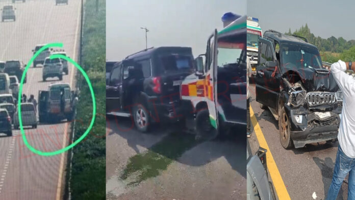 कोर्ट में पेशी से पहले हुआ हादसा, Rahul Gandhi के काफिले की टकराई गाड़ियां, देखें वीडियो