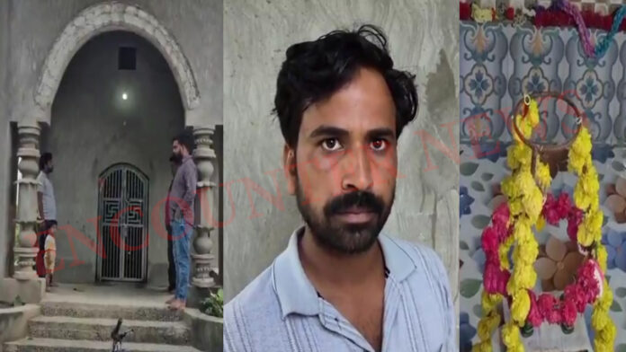 शिव मंदिर को चोरों ने बनाया निशाना, भारी मात्रा में सामान लेकर फरार, देखें वीडियो