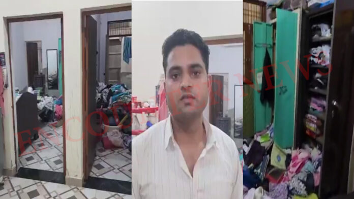 घर से गहने, नगदी और कीमती सामान लेकर चोर फरार, 7.5 लाख का हुआ नुकसान, देखे वीडियो