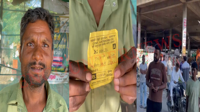 मंडी में विवादों में आया ठेकेदार, अवैध झुग्गियों की काटी 500-500 रुपए की पर्चियां
