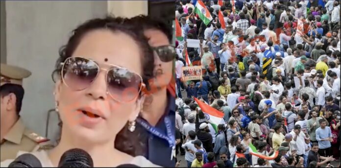 CJP Protest पर बोली Kangana Ranaut, कहा- आतंकी शक्तियां देश को तोड़ने की कर रही साजिश, देखें वीडियो