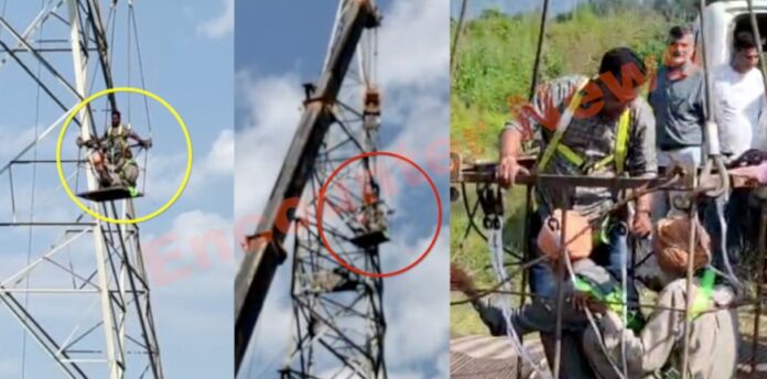 Punjab News: 50 दिनों से 80 फीट ऊंचे टावर पर डटे संघर्ष कमेटी के सदस्य, प्रशासन का मिला आश्वासन, देखें वीडियो