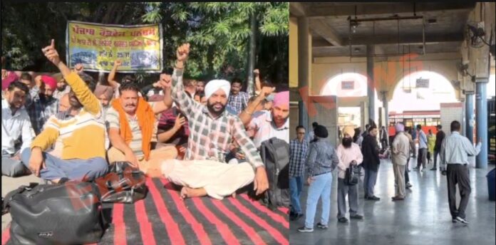 बसों की हड़ताल पर 80 से अधिक रूट प्रभावित, यात्री परेशान, देखें वीडियो