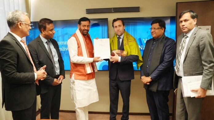 CM Saini ने स्वीडन सरकार के व्यापार मंत्री बेंजामिन दौसा से की महत्वपूर्ण मुलाकात